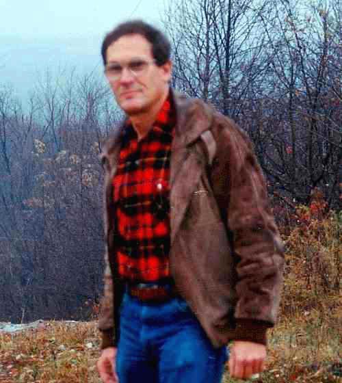 Alan Day at the Day's Knob archaeological site, 1993