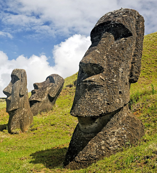 Easter Island Moai statues - also Stargazers?