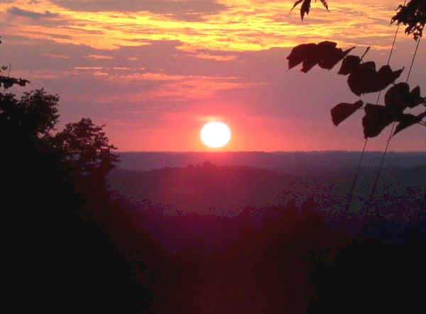Summer Solstice Sunset at 33GU218 (Day's Knob Archaeological Site)
