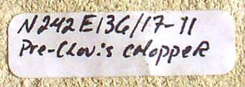 Label on the Topper Chopper