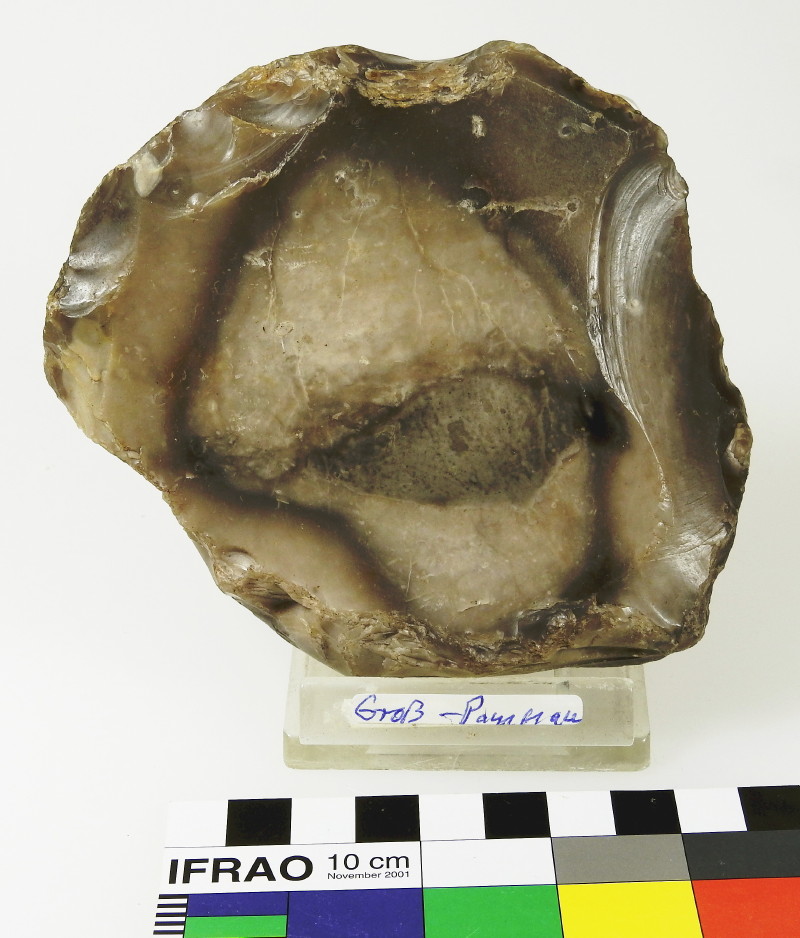 Flint Artifact Trimmed to Frame Fossil(?) Inclusion, Gro Pampau, Northern Germany
